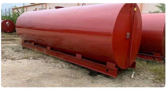 Tanque metálico horizontal para combustível